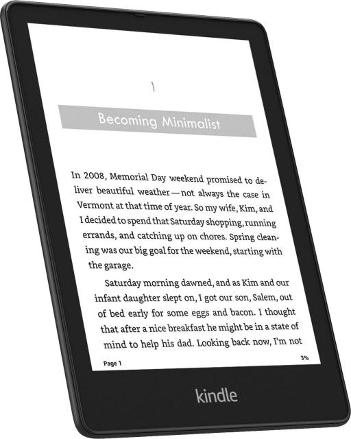 eBook четец Kindle Paperwhite Signature Edition, 6.8" (17.27 cm), 32GB, 2021, 11 генерация, IPX8, Черен