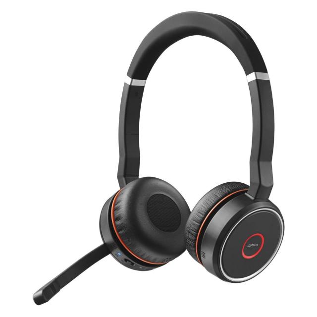 Слушалки Jabra Evolve 75 SME, Link 380a, (98510001-99), Стерео, Bluetooth, Микрофон, Черен