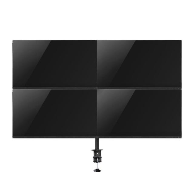 Стойка за 4 монитора ACT AC8304, За бюро, Регулируема, 32", 8 кг, Черна