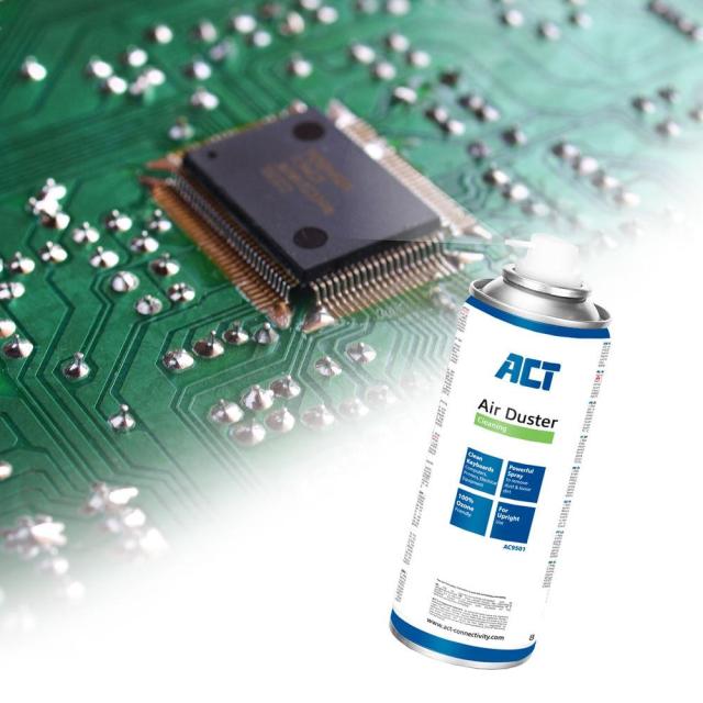 Спрей с компресиран въздух EWENT ACT AC9501, За клавиатури, LCD, TV монитори, 400 мл.