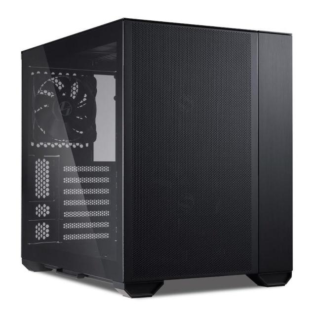 Кутия Lian Li O11 Air Mini Tower, 2x USB 3.0, 1x HD Audio, 1x USB-C, Tempered Glass, ATX / Micro ATX / Mini ITX, Черно