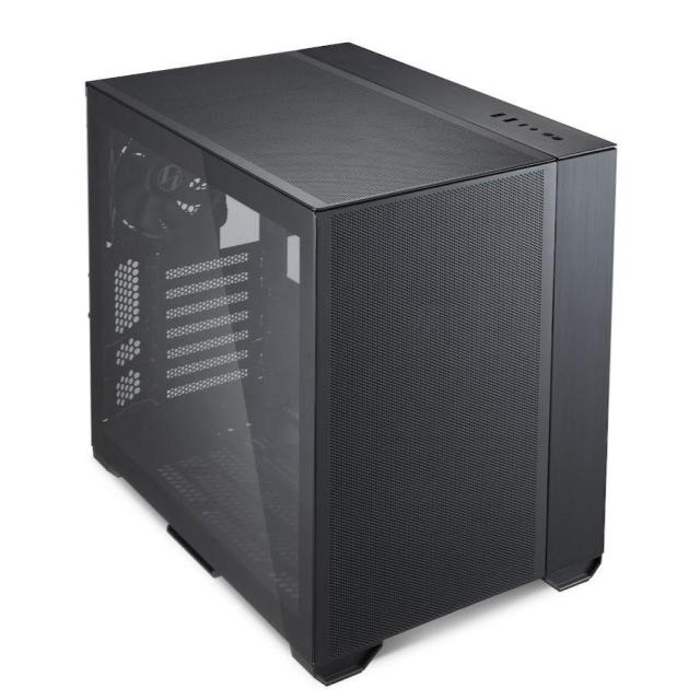 Кутия Lian Li O11 Air Mini Tower, 2x USB 3.0, 1x HD Audio, 1x USB-C, Tempered Glass, ATX / Micro ATX / Mini ITX, Черно