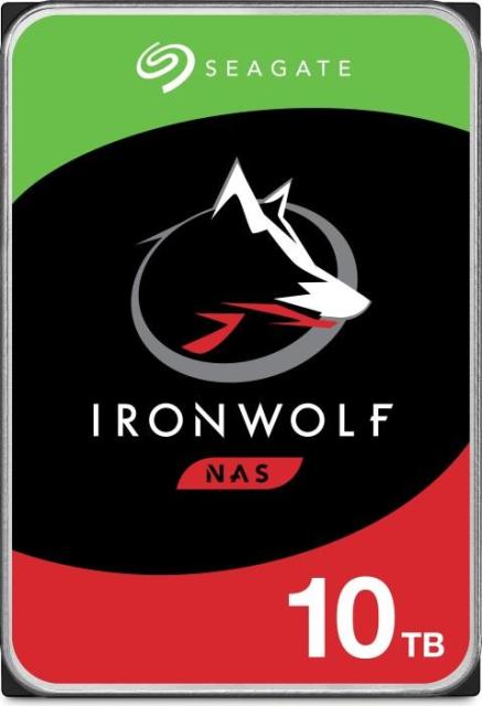 Твърд диск Seagate IronWolf NAS 10TB 3.5" (8.89cm), ST10000VN000, SATA 6Gb/s, 7200 rpm, 256MB кеш