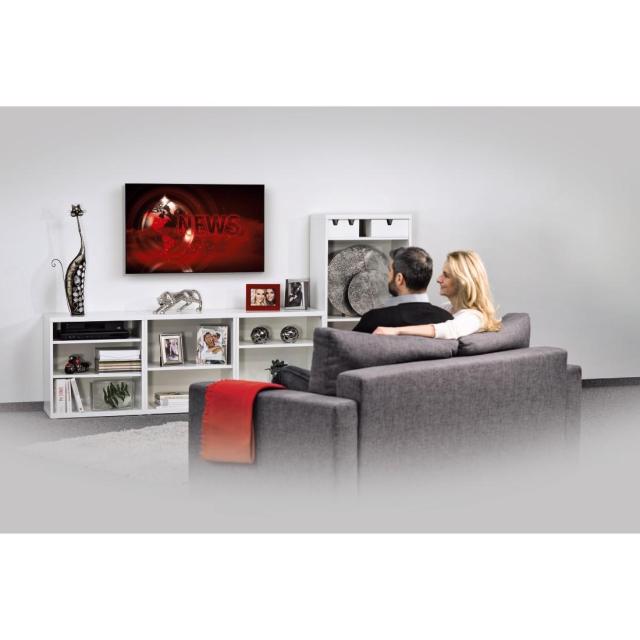Стенна стойка Hama FIX, 3 звезди, 191 см (75"), До 60 кг, Черна