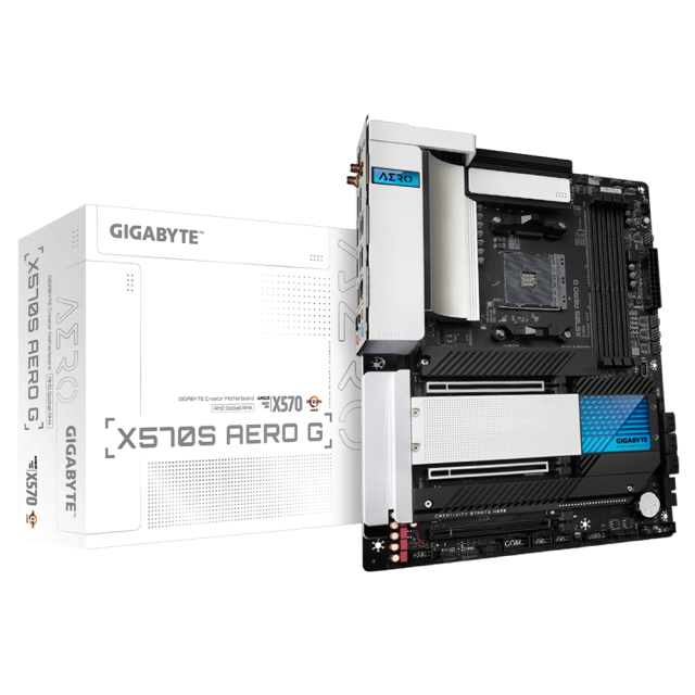 Дънна платка Gigabyte X570S Aero G, X570S, AM4, DDR4, Wi-Fi 6, PCI-E 4.0, (DP, HDMI), 2 x M.2, 6 x SATA 6Gb/s, 2 x USB Type C, RGB Fusion, ATX
