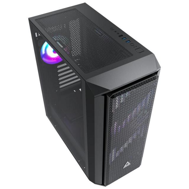 Кутия MONTECH AIR X MESH 200mm ARGB, Tempered Glass, 1 x USB2.0, 2 x USB3.0, Mid-Tower, ATX, Черна