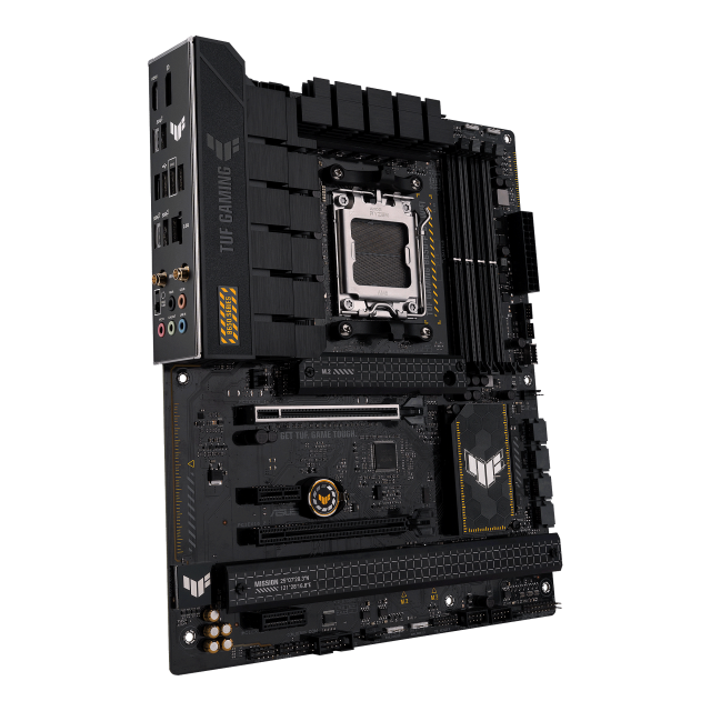 Дънна платка ASUS TUF GAMING B650-PLUS WIFI, AM5, PCIe 4.0, 4xDDR5, Wi-Fi 6, 4xSATA 6Gb/s, 3xM.2 Gen4, 1xUSB Type-C, HDMI, DP, ASUS Aura Sync, ATX 