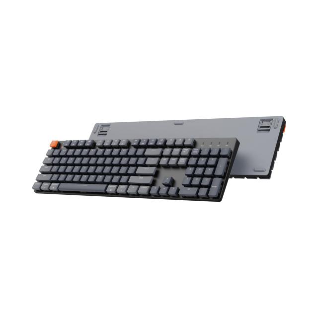 Геймърска механична клавиатура Keychron K5 SE Pro H2, Full-Size Low-Profile Gateron(Hot Swappable) Blue Switches RGB Backlight, алуминиева рамка