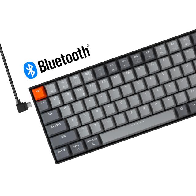 Геймърска Механична клавиатура Keychron K4 J2, Hot-Swappable Full-Size Gateron Blue Switch RGB Backlight, алуминиева рамка