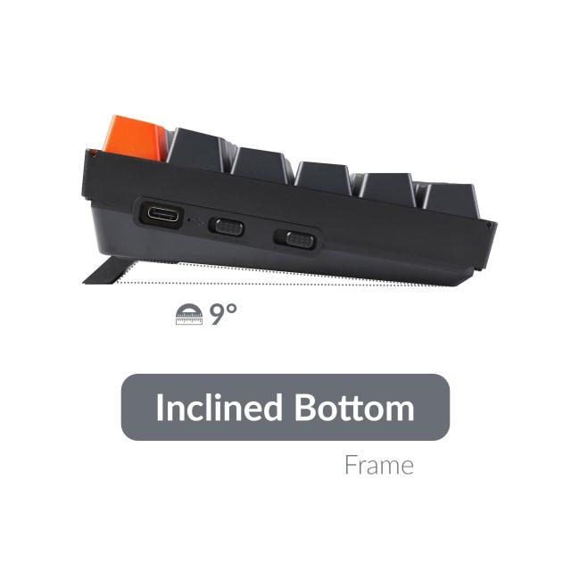 Геймърска Механична клавиатура Keychron K4 J2, Hot-Swappable Full-Size Gateron Blue Switch RGB Backlight, алуминиева рамка