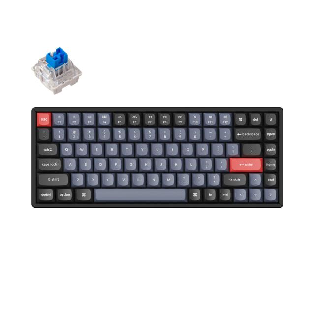 Геймърска Механична клавиатура Keychron K1 SE TKL J2, Hot-Swappable Keychron K Pro Mechanical Blue Switch, алуминиева рамка