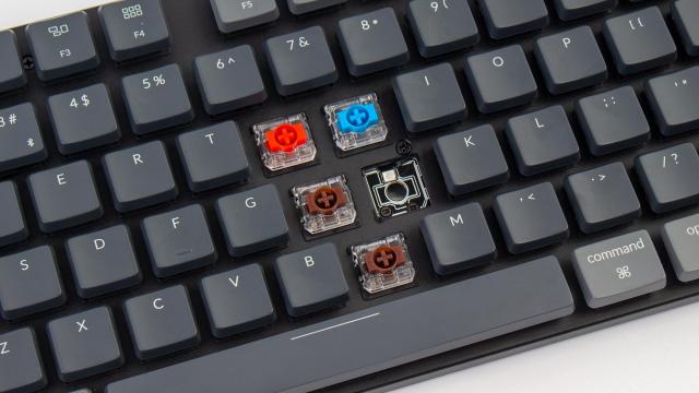 Геймърска Механична клавиатура Keychron K1 SE TKL E2, Hot-Swappable Low Profile Keychron Optical Blu Switch RGB Backlight, алуминиева и пластмасова рамка