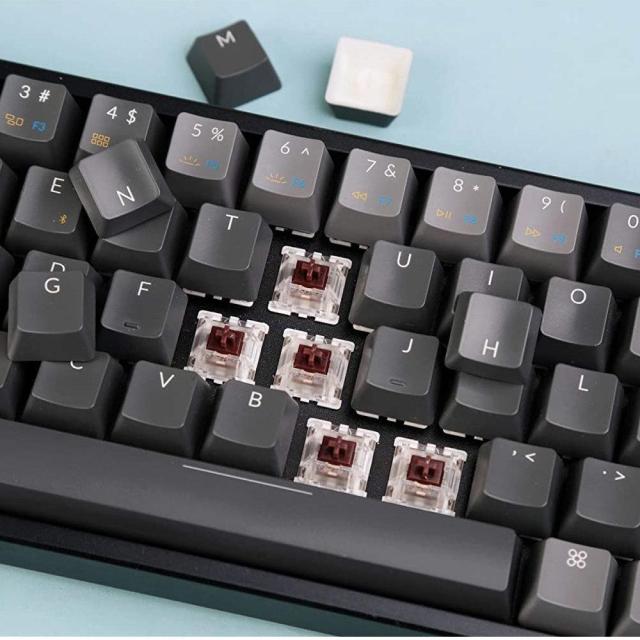 Геймърска Механична клавиатура Keychron K6 V3, Hot-Swappable Aluminum 65% Brown Switch, RGB подсветка, жична/безжична