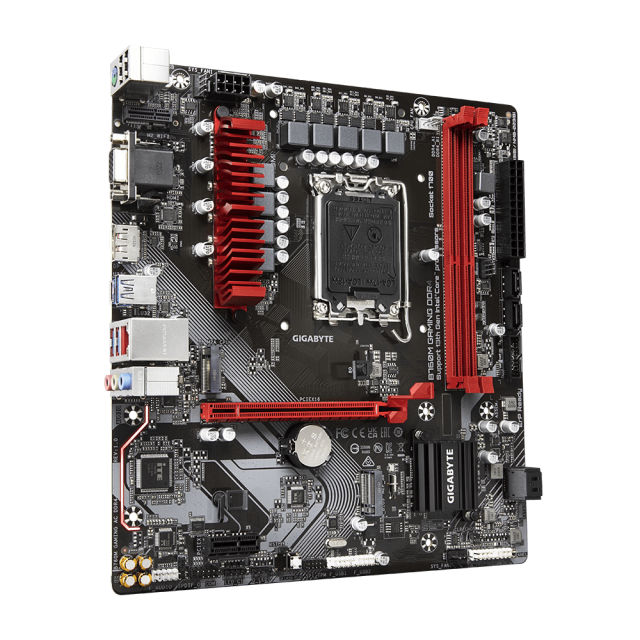 Дънна платка GIGABYTE B760M GAMING, LGA1700, 2x DDR4, PCIe 4.0, 2x M.2 NVMe, 4x SATA 6Gb/s, USB Type-C, VGA, HDMI, DP, ATX
