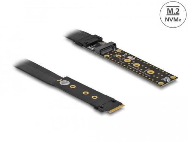 Кабел Delock 64136, M.2 Key M Extension NVMe, 20 см.