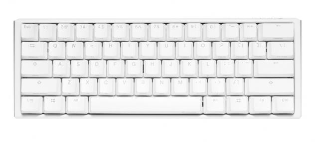 Геймърска механична клавиатура Ducky One 3 Pure White Mini 60% Hotswap Cherry MX Brown, RGB, PBT Keycaps