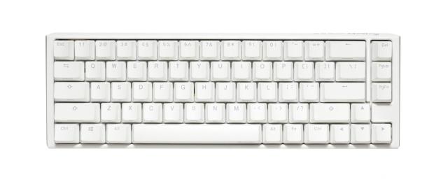 Геймърскa механична клавиатура Ducky One 3 Pure White SF 65, Hotswap Cherry Mx Brown, RGB, PBT Keycaps