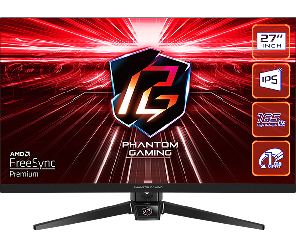 Монитор ASRock PG27FF1A, 27" FHD (1920x1080) IPS, 165Hz, 1ms, HDMI, DisplayPort AMD FreeSync