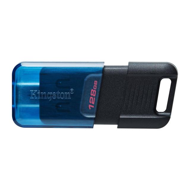 USB памет KINGSTON DataTraveler 80M, 128GB, USB-C 3.2 Gen 1, Черен/Син