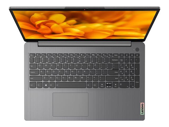 Лаптоп LENOVO IdeaPad 3 UltraSlim Tiger Lake (2-ядрен) Intel Core i3-1115G4 3.0/4.1 GHz, 15.6"15.6'' (39.62 cm) Full HD TN 250nits FHD AG, 8GB DDR4, 256GB PCIe, Free DOS 2Y, Arctic Grey, 82H8032WBM