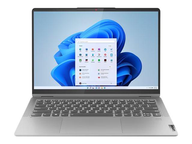Лаптоп Lenovo IdeaPad Flex 5 14ABR8, AMD Ryzen 5 7530U 6C (2.0/4.5GHz, 16MB Cache) 14" (35.56 cm) WUXGA IPS 300nits Glossy Touch Display, 16GB LPDDR4X, 512GB SSD, 1x USB-C 3.2 Gen 2, Windows 11 Home