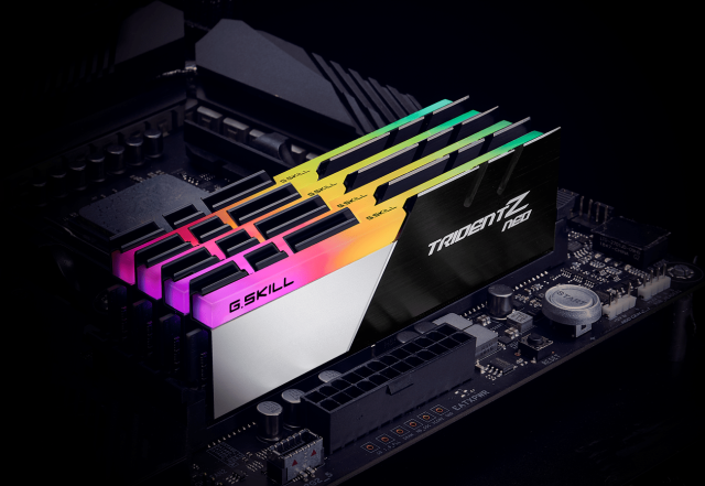 Памет G.SKILL Trident Z Neo RGB 32GB(2x16GB) DDR4 PC4-28800 3600MHz CL18 F4-3600C18D-32GTZN