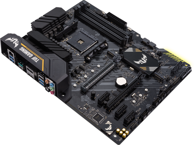 Дънна платка ASUS TUF GAMING B450-PLUS II, socket AM4, M.2 PCIe 3.0 x4, 4x DDR4, Aura Sync RGB, ATX
