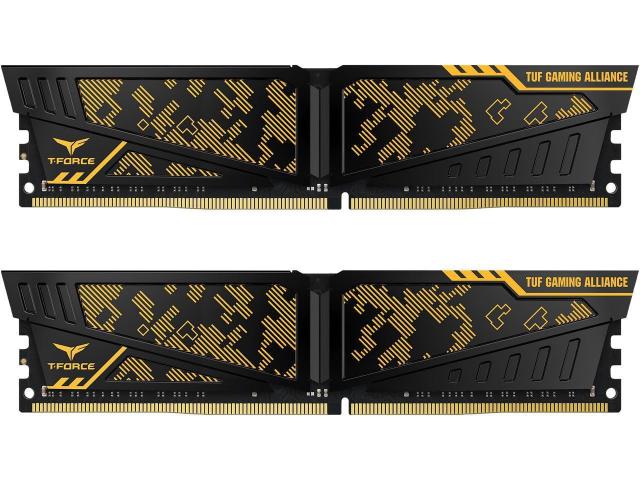 Памет Team Group T-Force Vulcan TUF, DDR4 - 16GB(2x8GB), 3600MHz, CL18-22-22-42, 1.35V