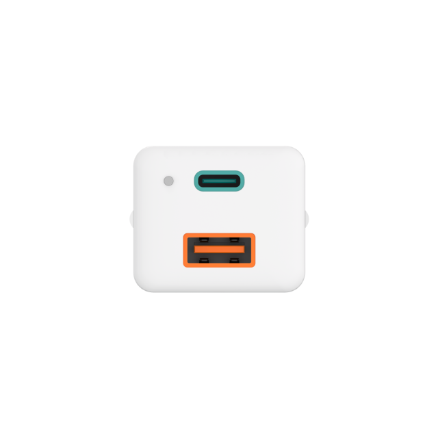 Бързо зарядни HAMA, Gan, 220V, 65W, 1x USB-C PD, 1x USB-A QC, Бял