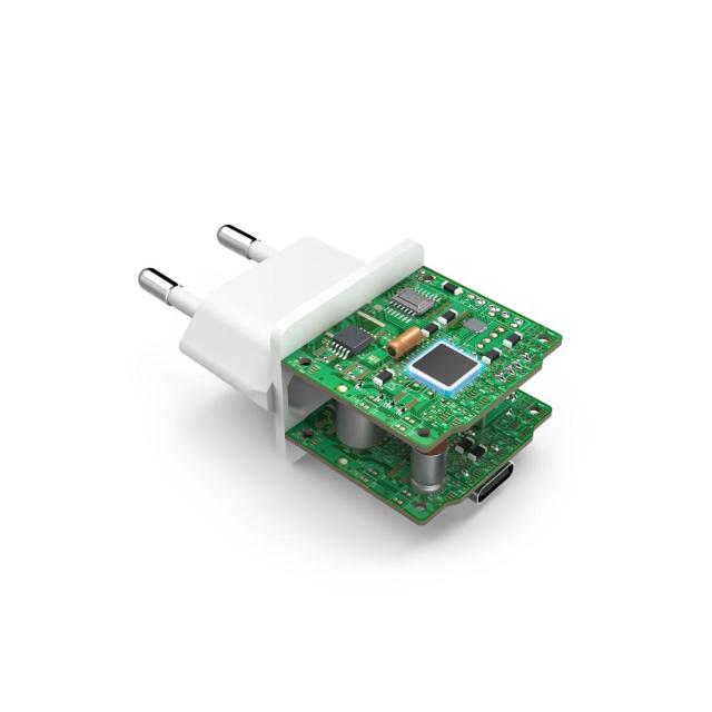 Бързо зарядно HAMA, 220V, USB-C, PD/Qualcomm, 25W, Бял