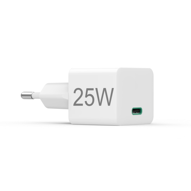 Бързо зарядно HAMA, 220V, USB-C, PD/Qualcomm, 25W, Бял
