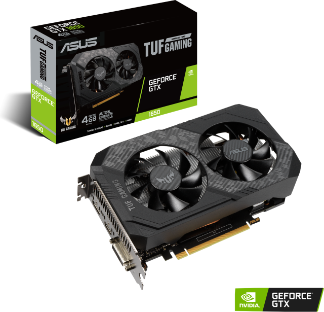 Видео карта ASUS TUF Gaming GeForce GTX 1650 V2 OC 4GB GDDR6, 128-bit, DVI, HDMI, DP