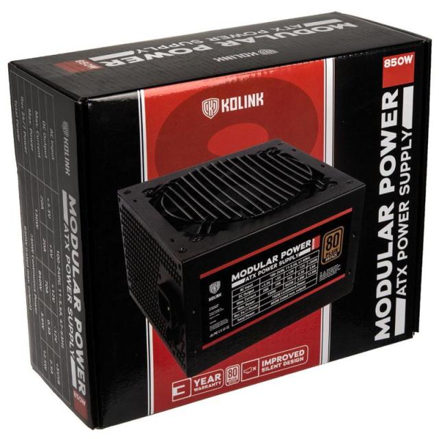 Захранващ блок Kolink Modular Power 850W 80 PLUS Bronze