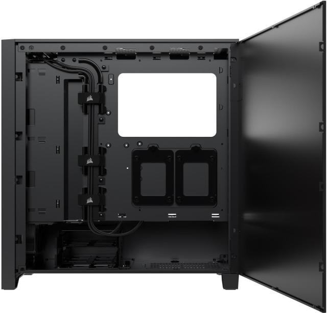 Кутия Corsair iCUE 4000D RGB Airflow Mid Tower, Tempered Glass, Черно