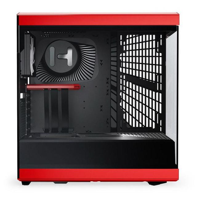 Кутия HYTE Y40 Tempered Glass, Mid-Tower, 2xUSB 3.0​, 1xUSB 3.2 Type-C​, Audio/Mic Jack, Червено и Черно