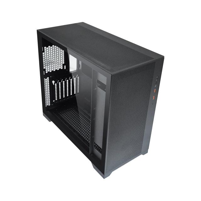 Кутия FSP CMT580B Mesh TG, 2 x USB 3.0, 1 x USB 3.1 Type-C, 1 x Combo Audio Jack,  E-ATX Mid Tower, Черна