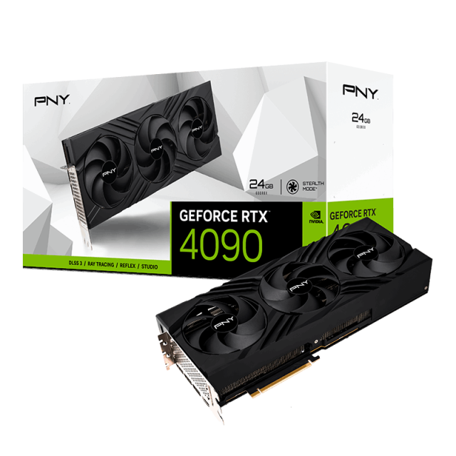 Видео карта PNY GeForce RTX 4090 VERTO Triple Fan 24GB GDDR6X, 384-bit, HDMI, 3xDP