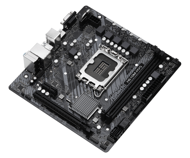 Дънна платка ASRock H610M-HVS/M.2 R2.0, H610, LGA 1700, DDR4, PCI-E 4.0, 1x M.2, 4x SATA 6Gb/s, 2x USB 3.2 Gen1, HDNI, VG, mATX