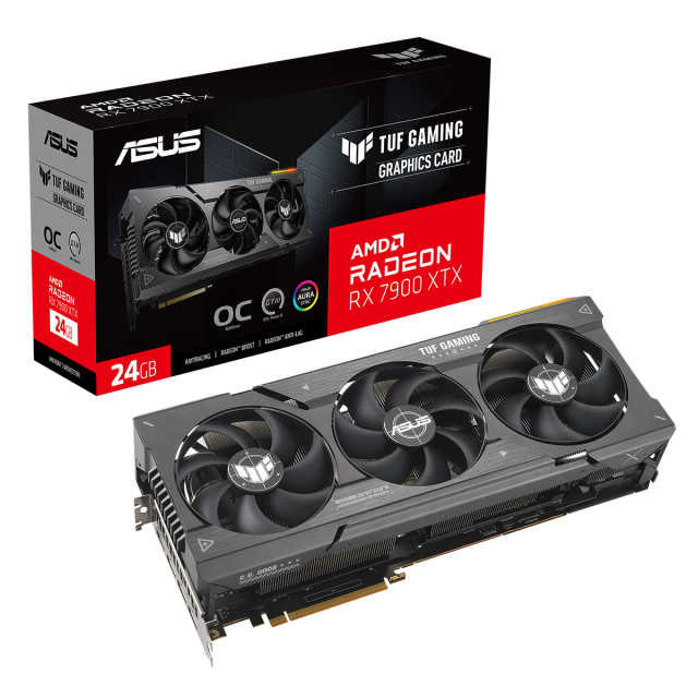Видео карта ASUS TUF GAMING AMD RADEON RX 7900 XTX OC 24GB GDDR6, 384-bit, HDMI, 3xDP