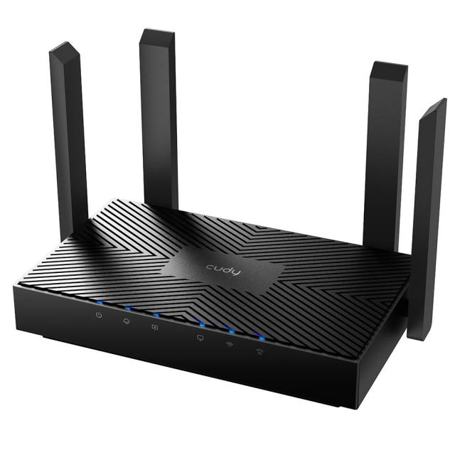 Рутер Cudy WR3000, AX3000 Wi-Fi 6, 2.4GHz (574Mbps) / 5GHz (2402Mbps),  MU-MIMO, 3x LAN 10/100/1000, 1x WAN 10/100/1000