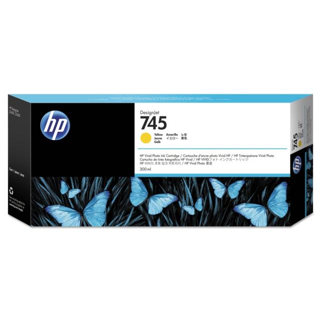 Консуматив HP 745 300-ml Yellow Ink Cartridge
