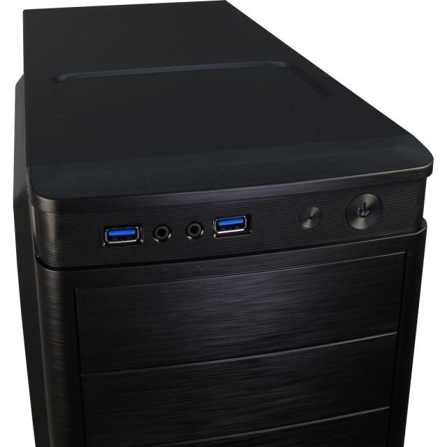 Кутия за компютър Inter Tech IT-5905, Middle Tower, 2x USB 3.0, 1x Microphone, 1x Headphones, ATX / Micro ATX