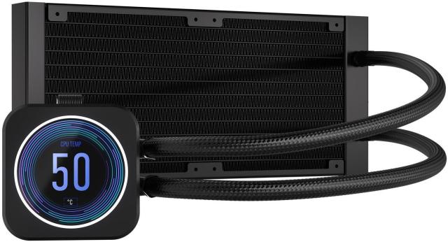 Охладител за процесор Corsair iCUE H100i Elite LCD XT Display Capellix 240 Black RGB AMD/INTEL