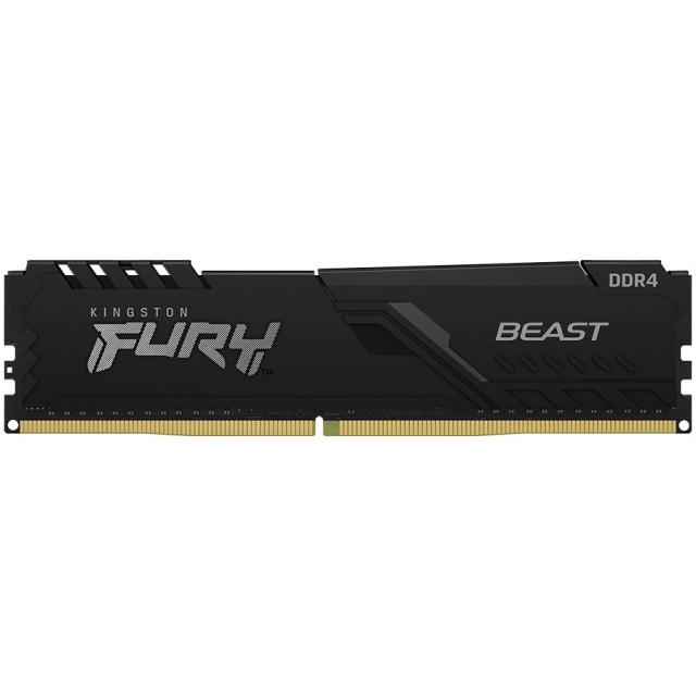 Памет Kingston FURY Beast Black 16GB(1x16GB) DDR4 PC4-21300 2666MHz CL16, KF426C16BB1/16