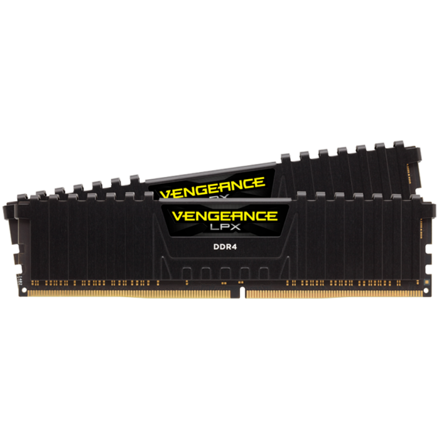 Памет Corsair Vengeance LPX Black 32GB (2x16GB) DDR4 3600MHz, LC18, 1.35 V