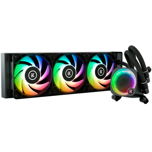 Охладител за процесор EK-Nucleus AIO CR360 Lux D-RGB, 3x EK-FPT FAN 120 D-RGB PWM fans