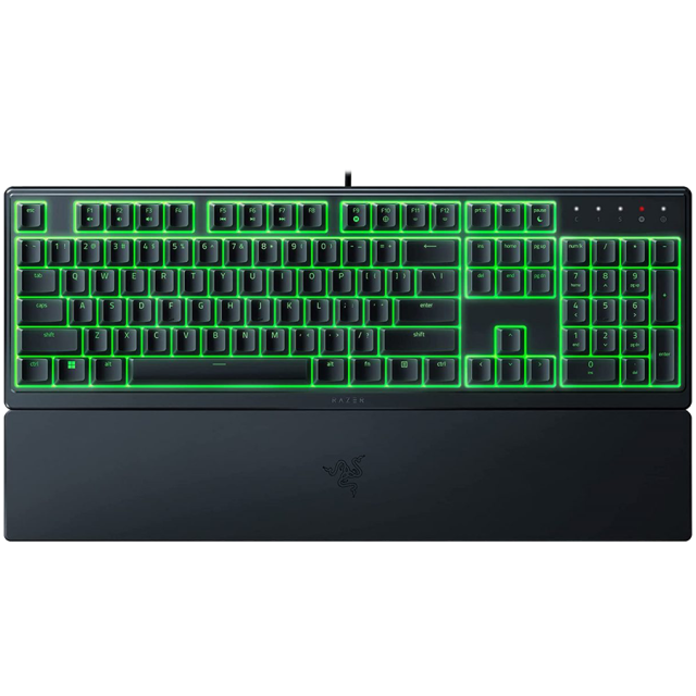 Геймърскa клавиатура Razer Ornata V3 X, Silent Membrane Switches, RGB подсветка, черна, USB
