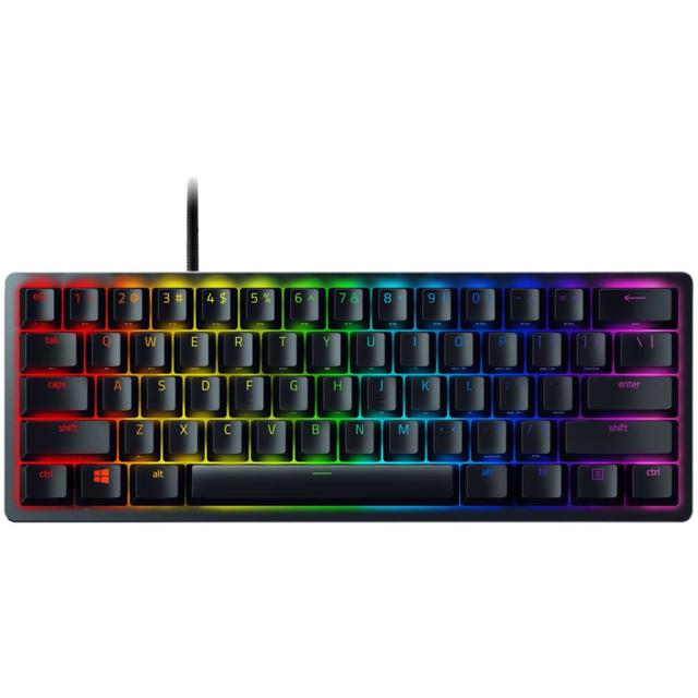 Геймърскa механична клавиатура Razer Huntsman Mini, Red Switch, RGB подсветка, USB, черна