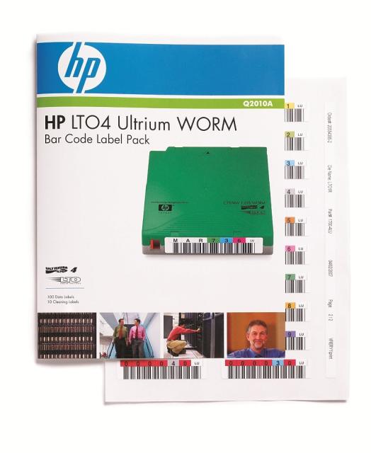 Консуматив HP LTO4 Ultrium WORM Bar Code label pack
