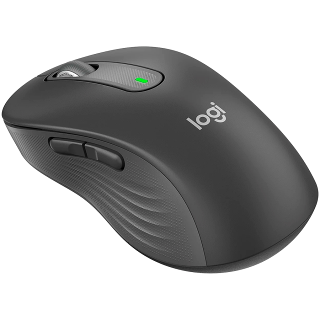 Безжична Мишка Logitech Signature M650 for Business, Bluetooth/Wireless, оптична (4000 dpi), Off-white Medium, Graphite